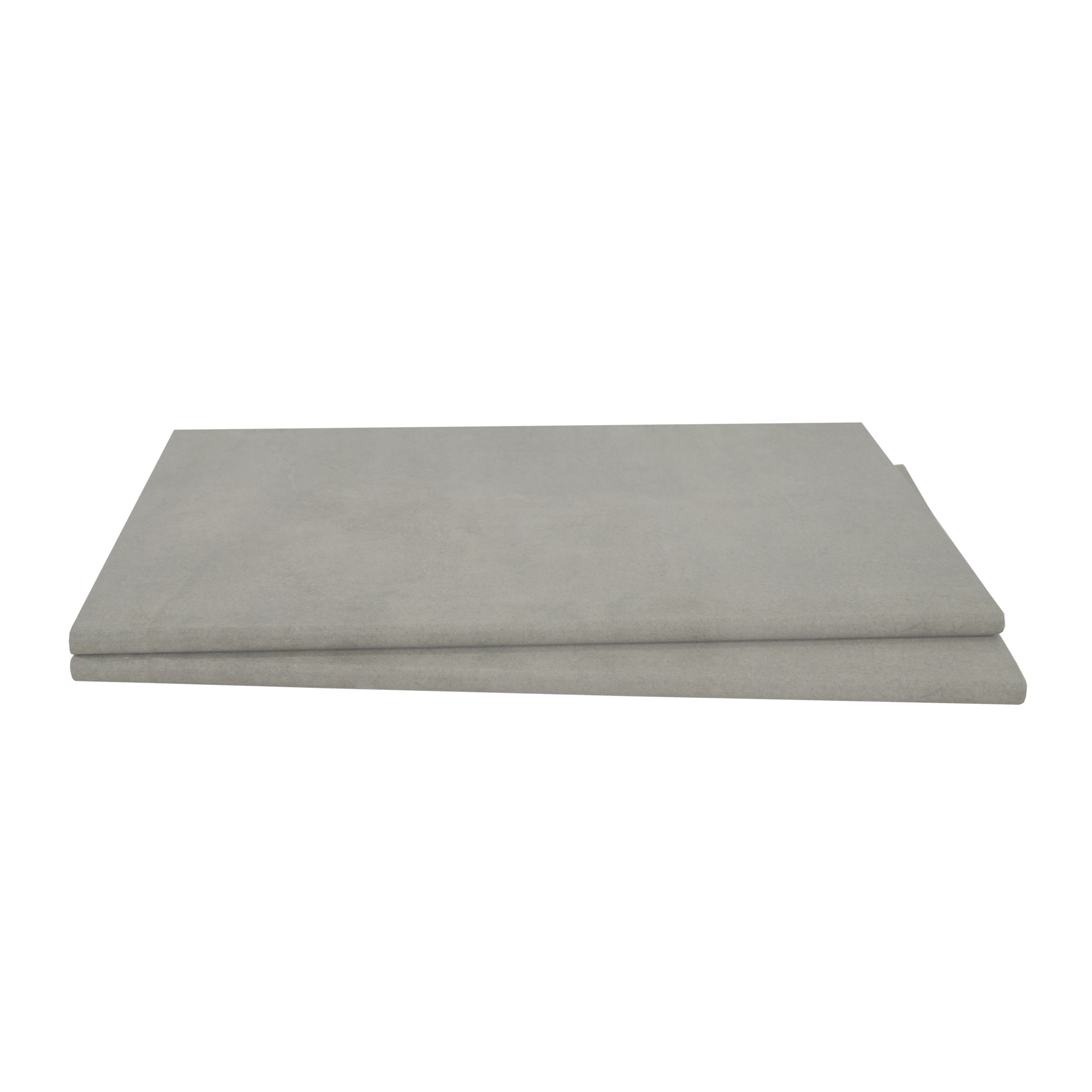 Ackland Modan Stone Porcelain Pool Coping — 13in. x 24in., Glazed, Matte Finish, Light Charcoal, Model# NTE-LSC-003